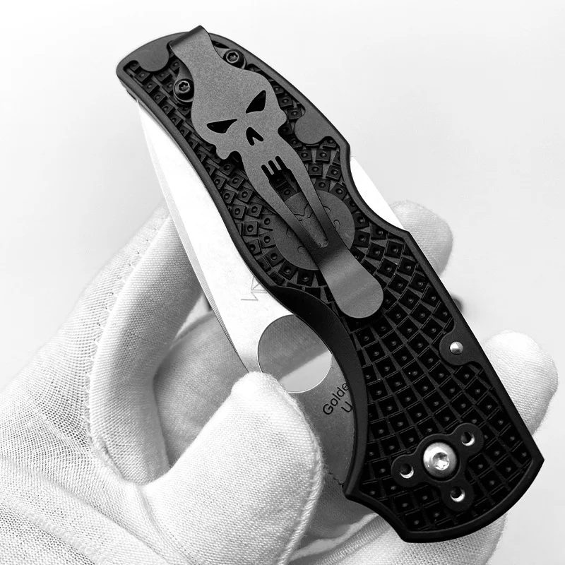 Cuchillo plegable de aleación de titanio, Clip de bolsillo, abrazadera de cintura trasera para Spyderco Native 5, ligero FRN C41 Spider, piezas de bricolaje de transporte profundo, nuevo - imagen 4