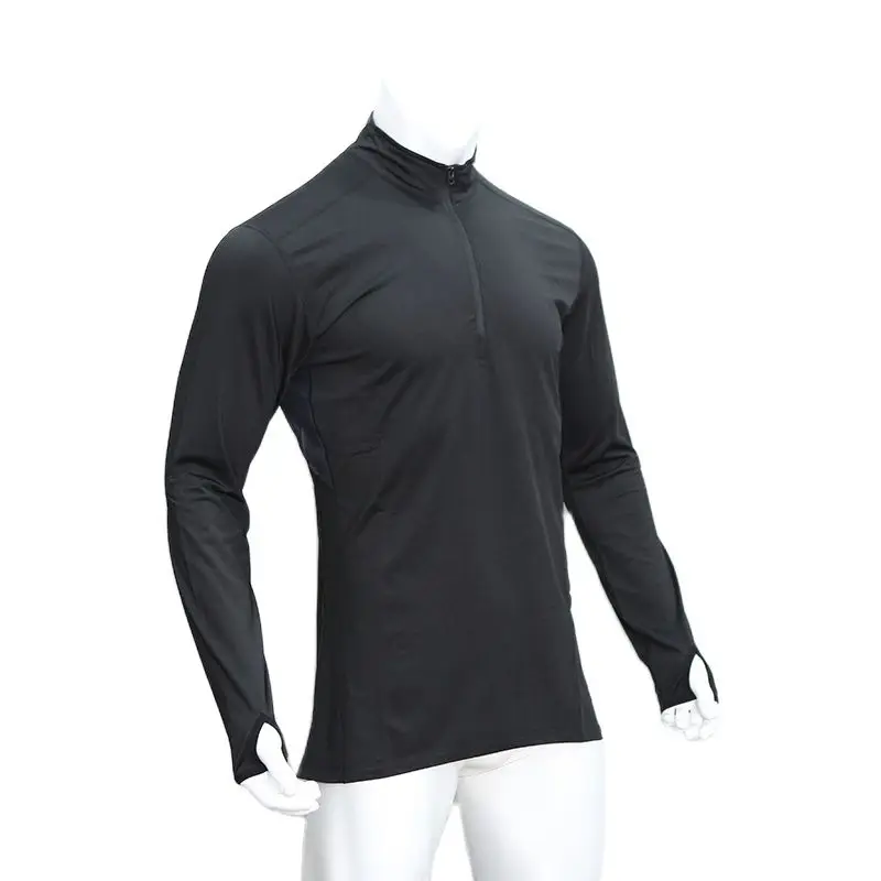 Emersongear versión con cremallera ropa interior cálida transpirable térmica invierno calidez viaje deporte al aire libre ciclismo senderismo Nylon terciopelo Camping - imagen 2