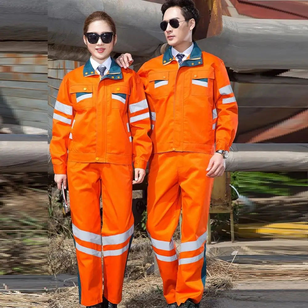 Hola visión Monos reflectantes administración de carretera construcción rescate en carretera jardín uniformes municipales trajes de trabajo de saneamiento - imagen 2