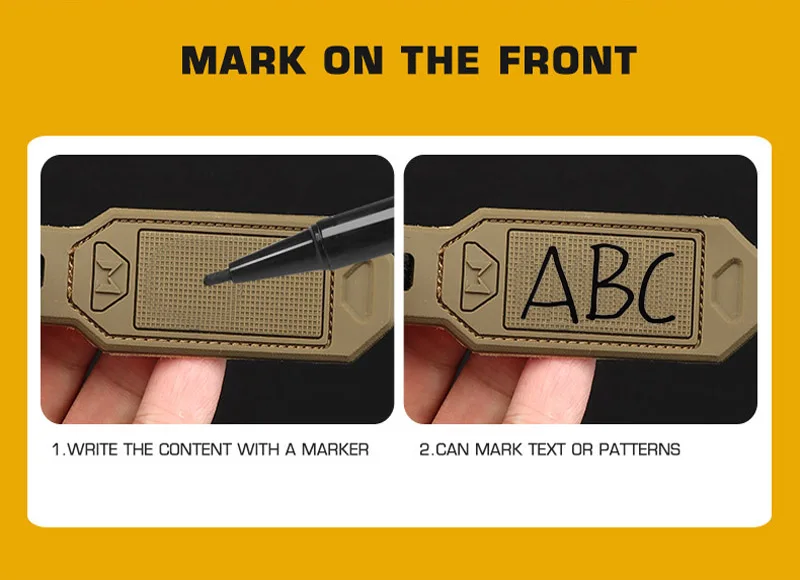 Parche táctico para caza, chaleco Militar, casco, linterna, cuchillo, llavero, herramienta, cuerda, marcador personalizado, letrero - imagen 5