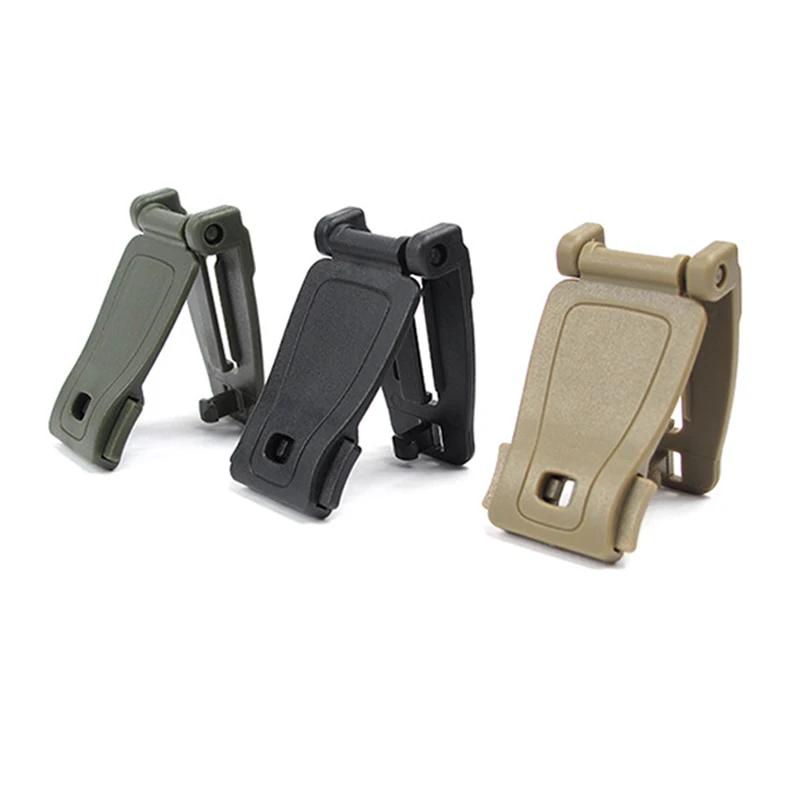 Clip MOLLE multiusos, herramienta de gestión de correa táctica, hebilla Web Dominator para bolsa táctica, accesorio de fijación Molle - imagen 2