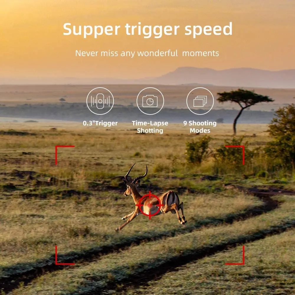 SUNTEKCAM 4G 4K HD1080P juego de trampa de visión nocturna cámara de rastreo de caza de 120 grados FTP SMTP MMS cámara celular inalámbrica para vida silvestre - imagen 4