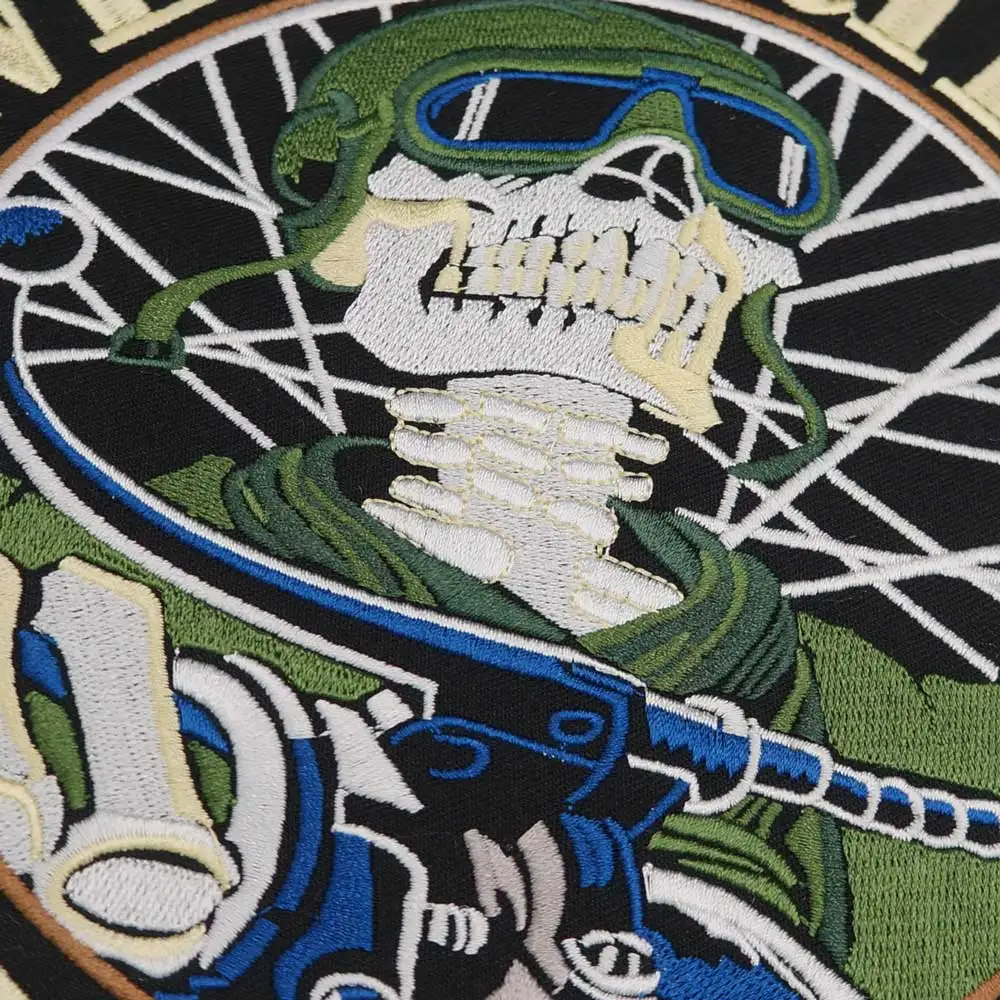 Parche bordado de motocicleta VINTAGE LIVE TO RIDE, insignia para chaqueta, chaleco trasero, Club de motocicleta, motorista - imagen 5