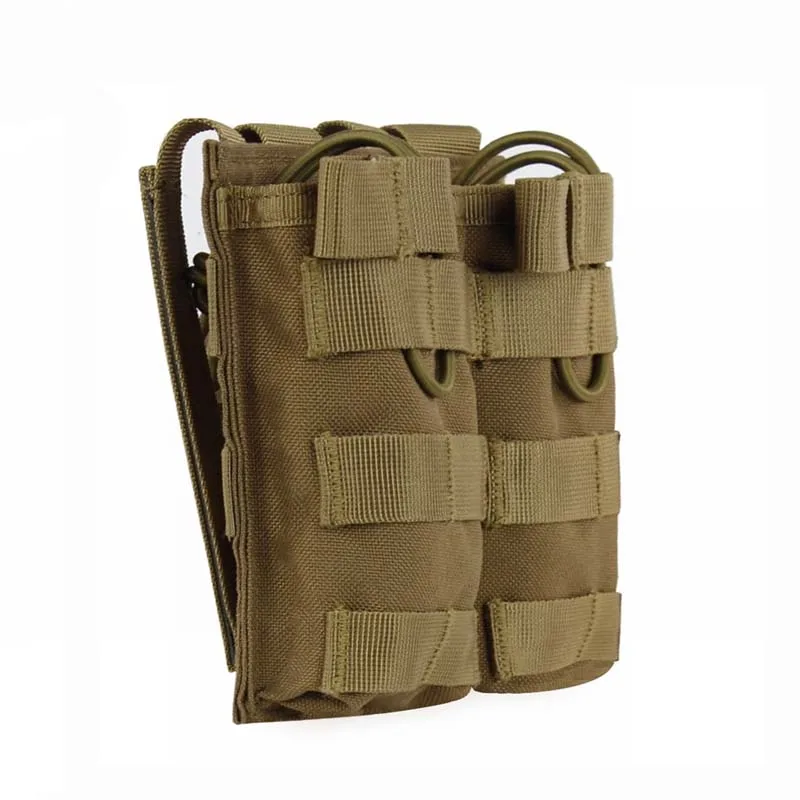 Chaleco MOLLE de caza del ejército, accesorios tácticos, bolsa de cartucho Triple 1000D, nailon, Paintball, Airsoft, bolsa de cargador individual/Doble - imagen 3
