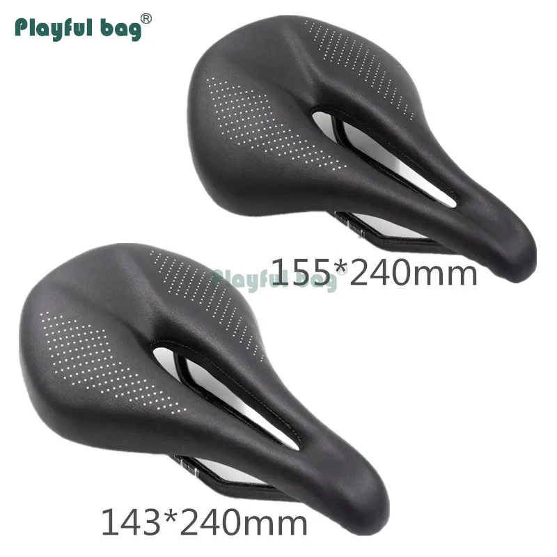 Asiento de bicicleta de fibra de carbono, bolsa juguetona, cojín cómodo, accesorio para bicicleta GA02