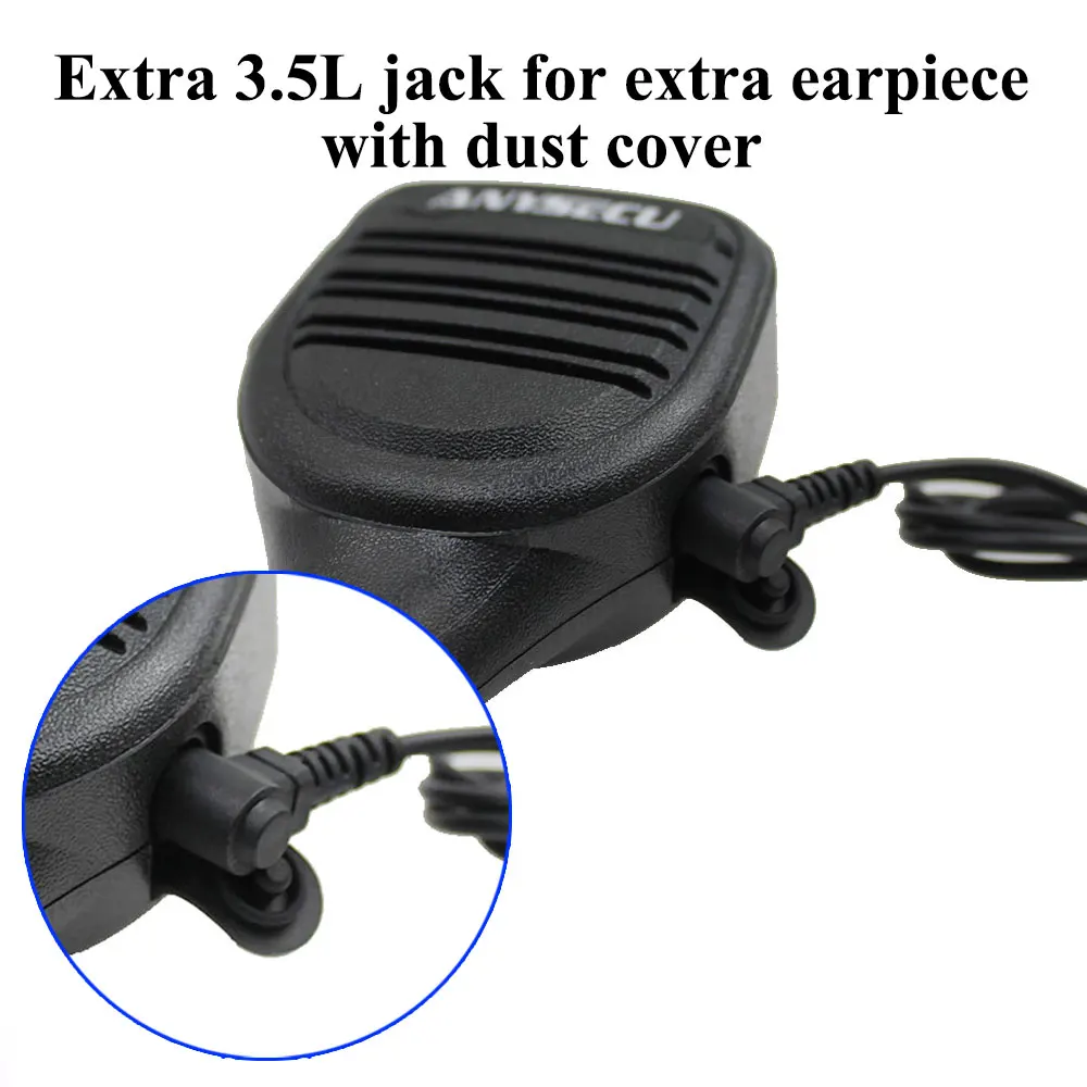 Anysecu-micrófono altavoz portátil de alta resistencia para Walkie Talkie TC508 TC518 TC580 TC610 TC620 TC700 PD502 PD562 PD505 - imagen 4