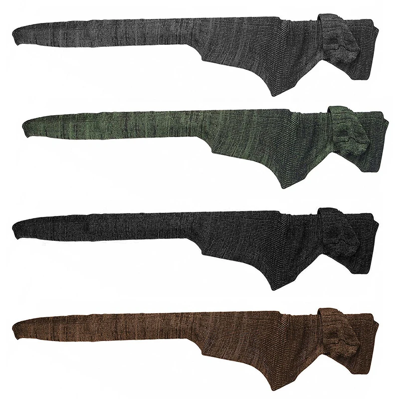 Funda de calcetín tratada de silicona de 140cm, funda protectora de punto para Rifle, accesorio de caza para escopeta - imagen 5