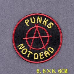 Parches bordados punk calavera para ropa – coser