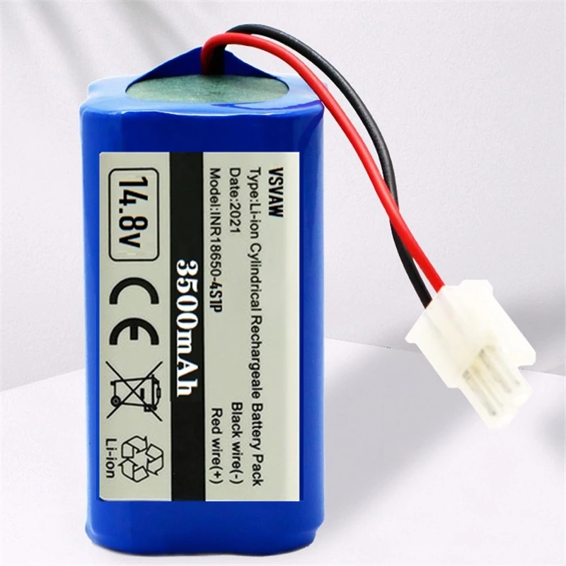 Actualización de batería de litio 3500mah 18650 14,8 v para ILIFE A6 V7 V7s Pro X620 CR130 V780 CEN553 CEN555 CEN558 Aspiradora Robótica - imagen 5