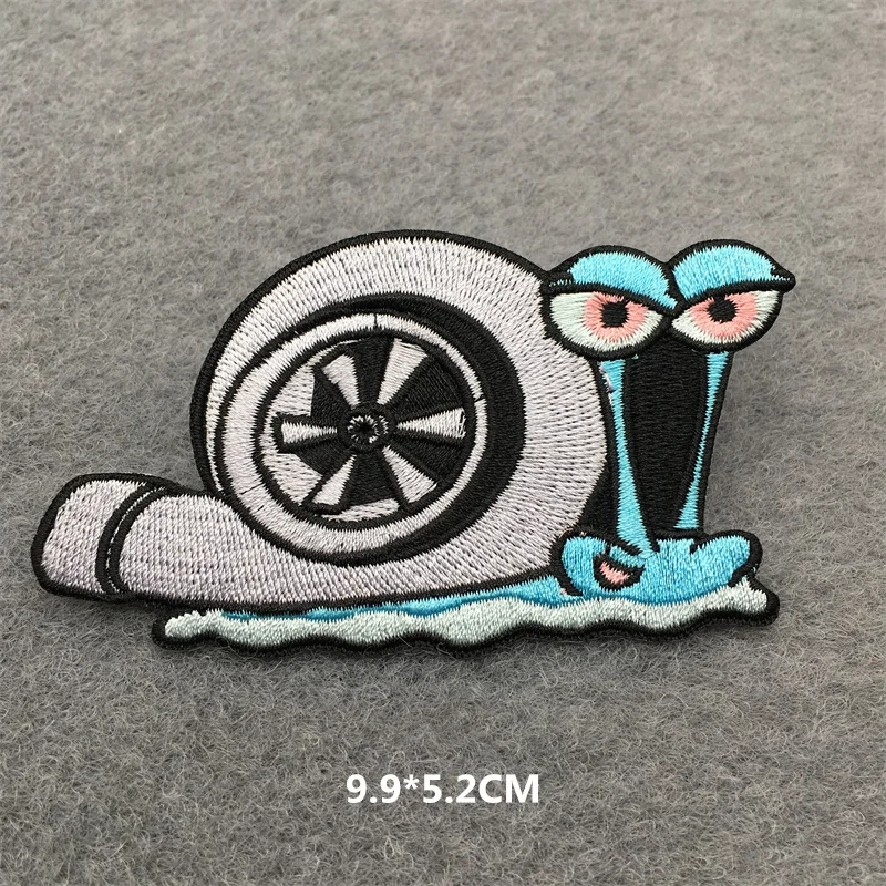 Parche bonito de dibujos animados, parches bordados en la ropa, ropa para niños, bordado interesante de animales, apliques adhesivos DIY - imagen 3