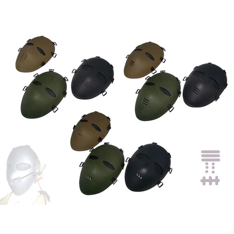 Máscaras Airsoft estilo clásico táctico Paintball BB Gun Shooting máscara protectora de cara completa juego de guerra del ejército accesorios de caza en el campo - imagen 5