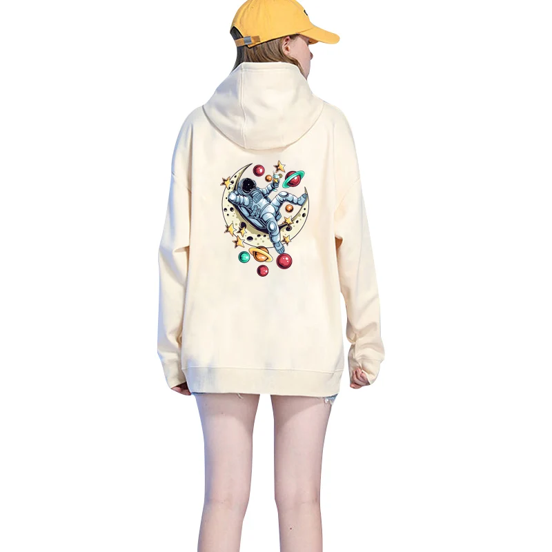 Parches de transferencia térmica de calor de dibujos animados, parches de transferencia de hierro para ropa, apliques de camisetas, astronauta espacial, Luna, bricolaje - imagen 4