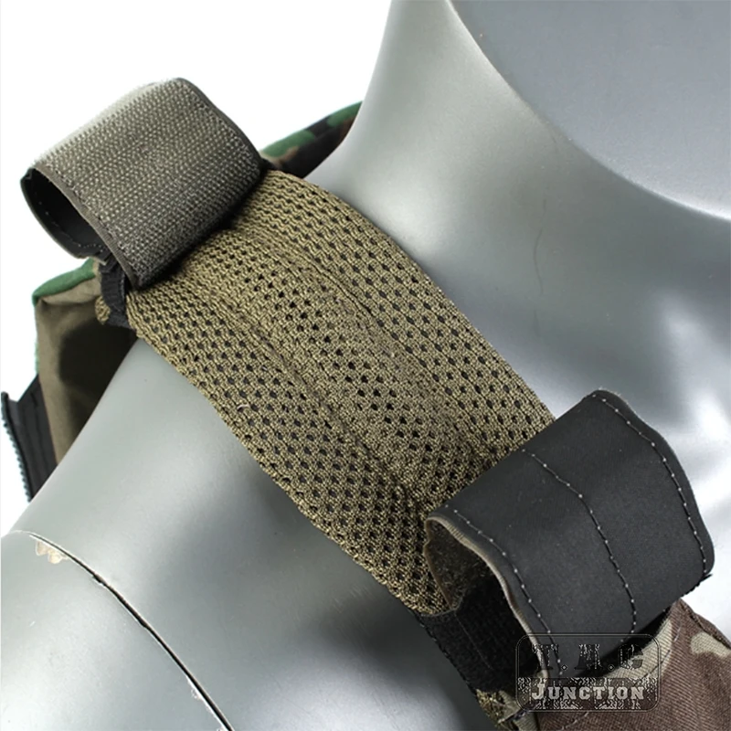 Almohadillas de hombro universales, chaleco táctico, portador de placa, ligero, transpirable, reemplazable, color verde, 1 par - imagen 2