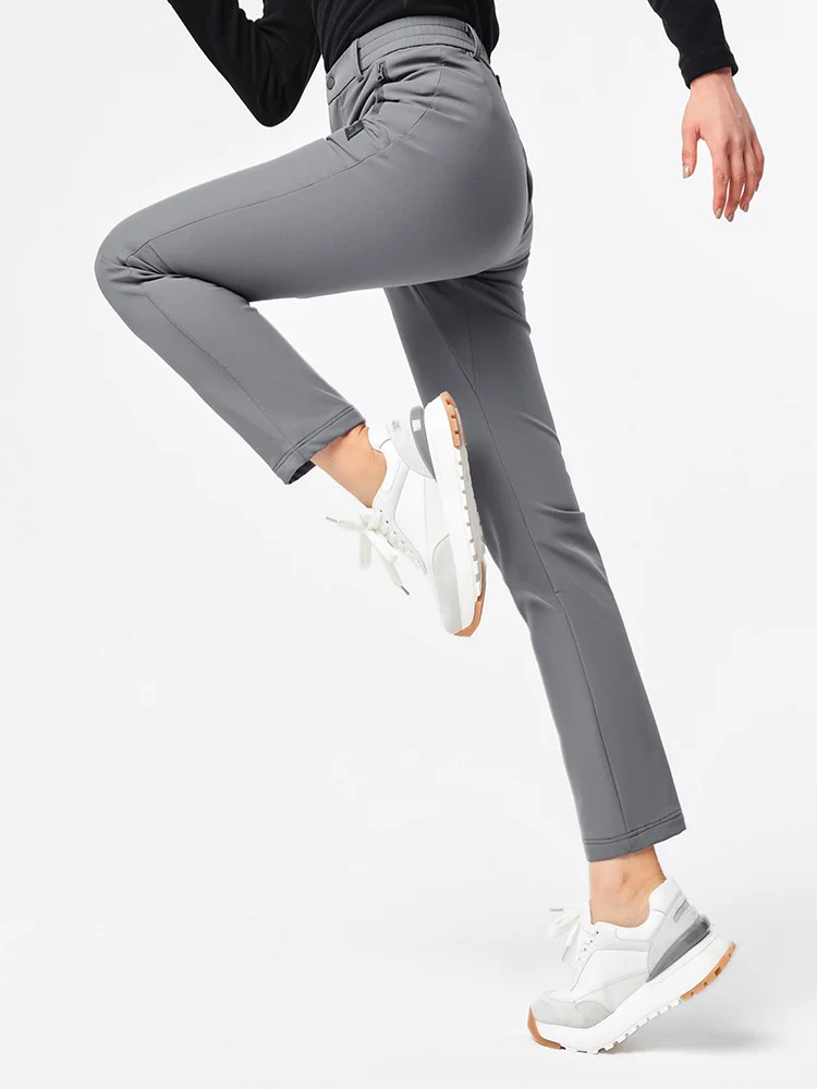 Pantalones de senderismo elásticos de invierno Pelliot, pantalones Softshell de lana para deportes al aire libre para mujer, pantalones de Trekking para esquí de montaña para hombre - imagen 5