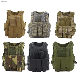 Chaleco táctico de combate militar camuflaje ripstop para hombre