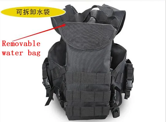 Chaleco táctico de protección de seguridad para hombre, chaleco de camuflaje para exteriores, senderismo, caza, equipo de campo CS - imagen 5