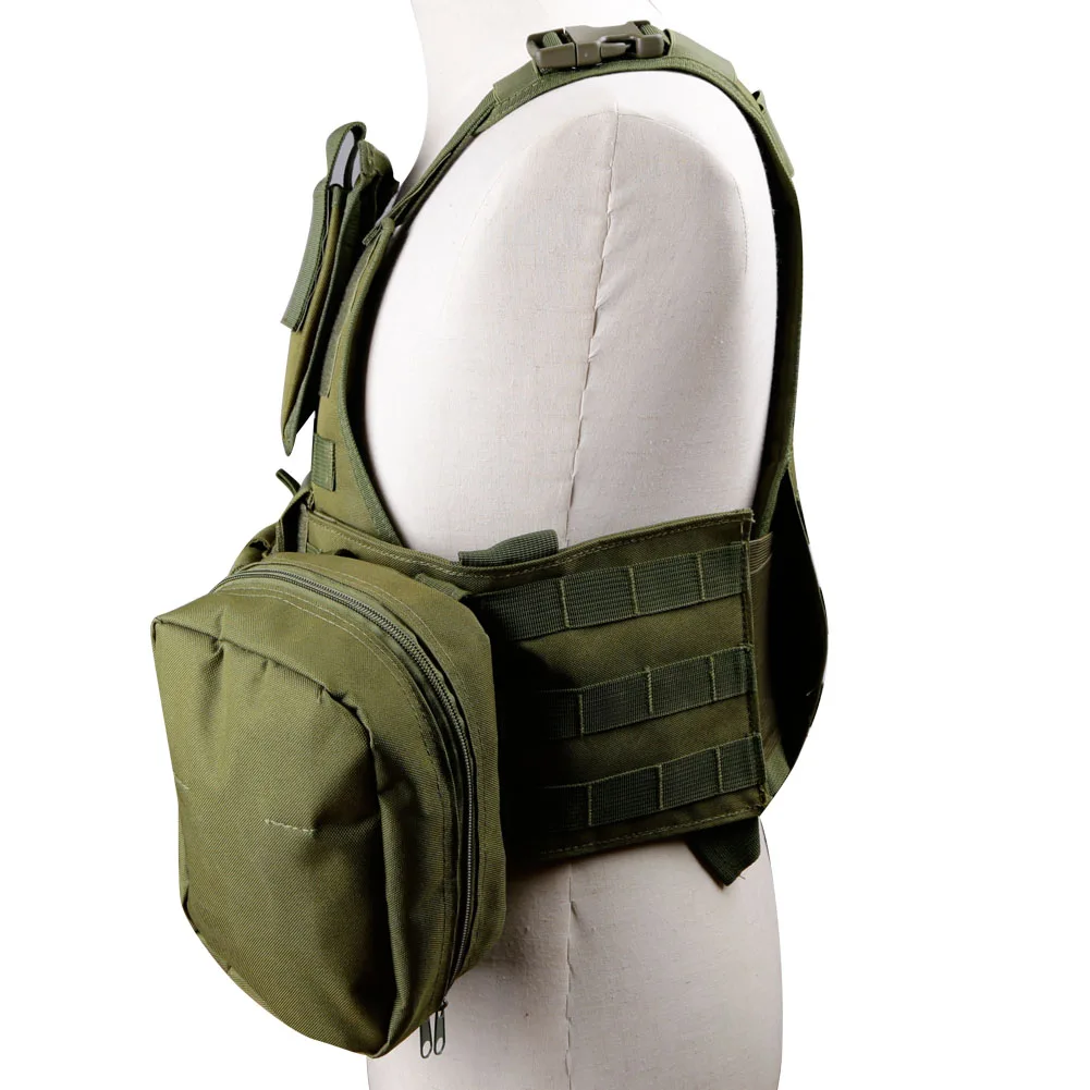 Chaleco táctico Molle, armadura corporal, Airsoft, placa de asalto militar, aparejo de pecho, accesorios de caza, Airsoft CS Wargame - imagen 3