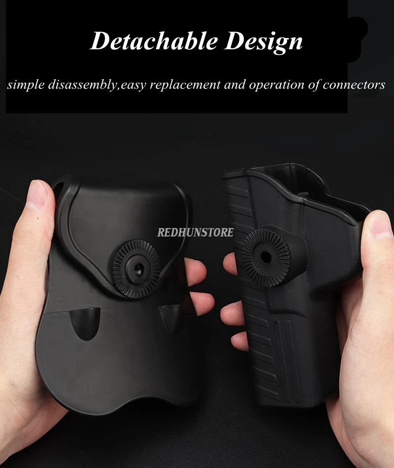 Funda de pistola de cinturón táctico S & W M & P 9MM, funda de pistola militar del ejército, bolsa de funda táctica, accesorios de funda de chaleco Molle - imagen 4