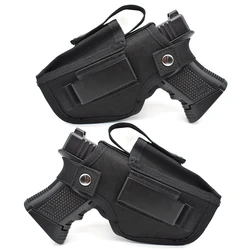 Pistolera táctica para mano derecha e izquierda, funda de transporte oculta, IWB, OWB, bolsa de revista, Clip de Metal intercambiable