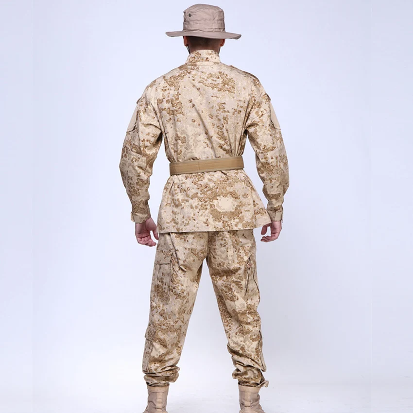 Traje del Ejército de EE. UU. Para hombre, uniforme militar de camuflaje Multicam, chaqueta de caza y pantalones, ropa de combate táctico Azul Marino - imagen 3