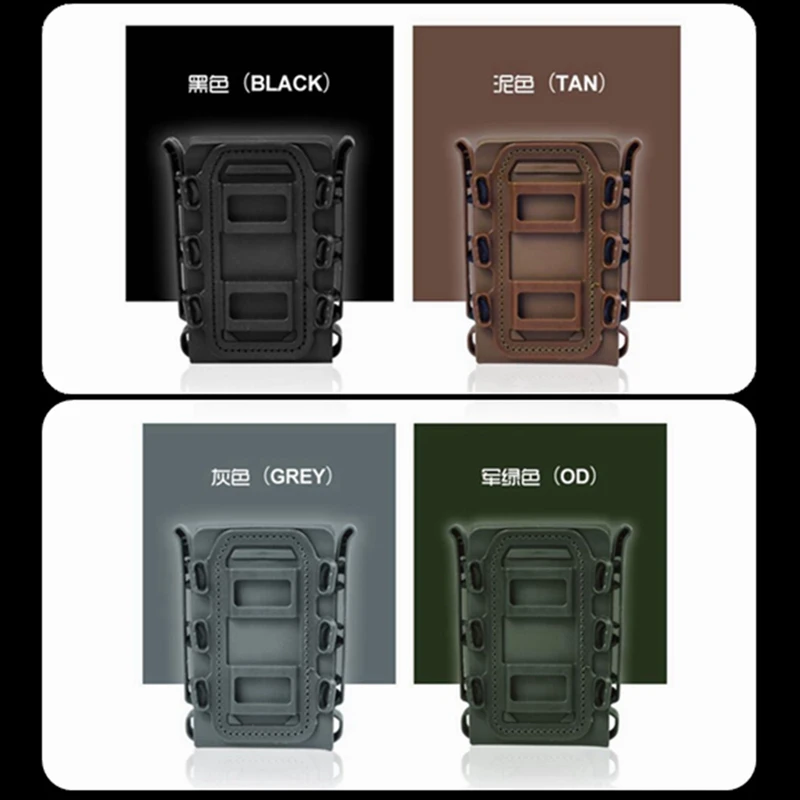 Funda elástica suave con Clip para cargador, 5,56/7,62, bolsa táctica rápida multifunción Molle Mag - imagen 2