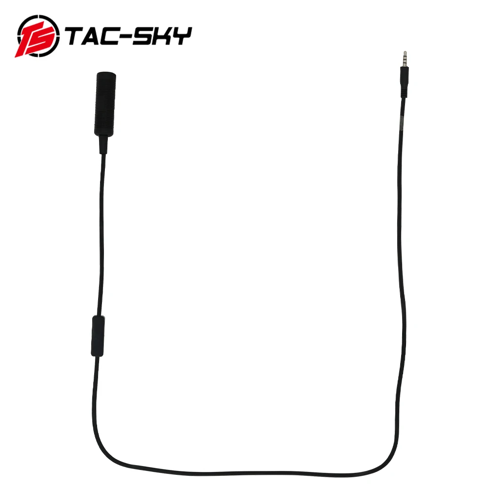 TAC-SKY Mini PTT para teléfono móvil, accesorios tácticos para auriculares, enchufe para teléfono móvil de 3,5mm para adaptador de música MP3, Apple, Samsung, HTC, Etc. - imagen 3