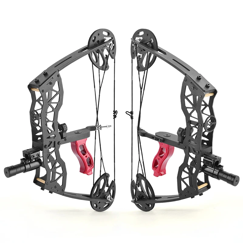 Arco compacto de tiro con arco, Mini Polea De 25lbs, mira izquierda y derecha para principiantes al aire libre, accesorios de caza y tiro de pesca - imagen 3