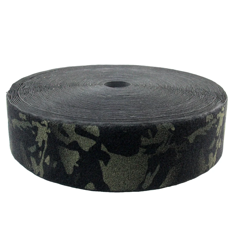 1M 5M de longitud MC MCBK camuflaje nocturno superficie peluda de camuflaje negro correas de nailon DIY - imagen 4