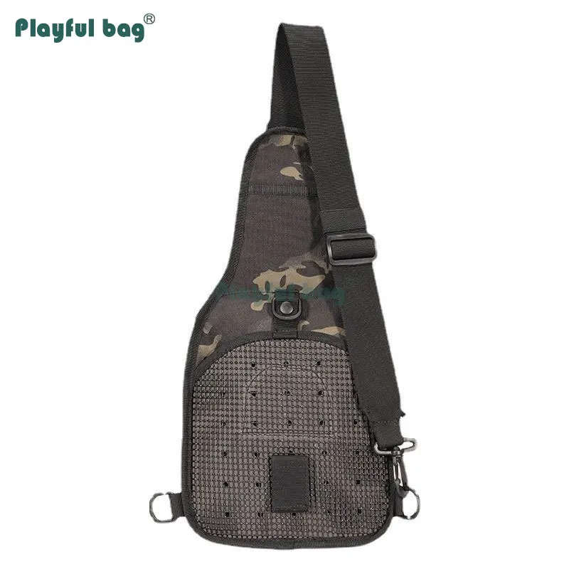 Bolsas de pecho 600D, 26x21x11cm, sistema MOLLE, bolsa de mensajero de camuflaje para adultos, accesorios multifuncionales para senderismo al aire libre, AVA15 - imagen 4