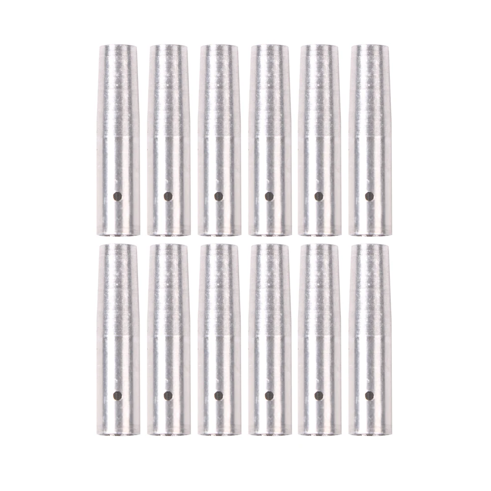 Punta de flecha de conexión de tiro con arco, inserto de flecha de aluminio OD 8mm, eje de flecha de bambú de madera, accesorios de flecha de caza, 6/12 Uds. - imagen 3