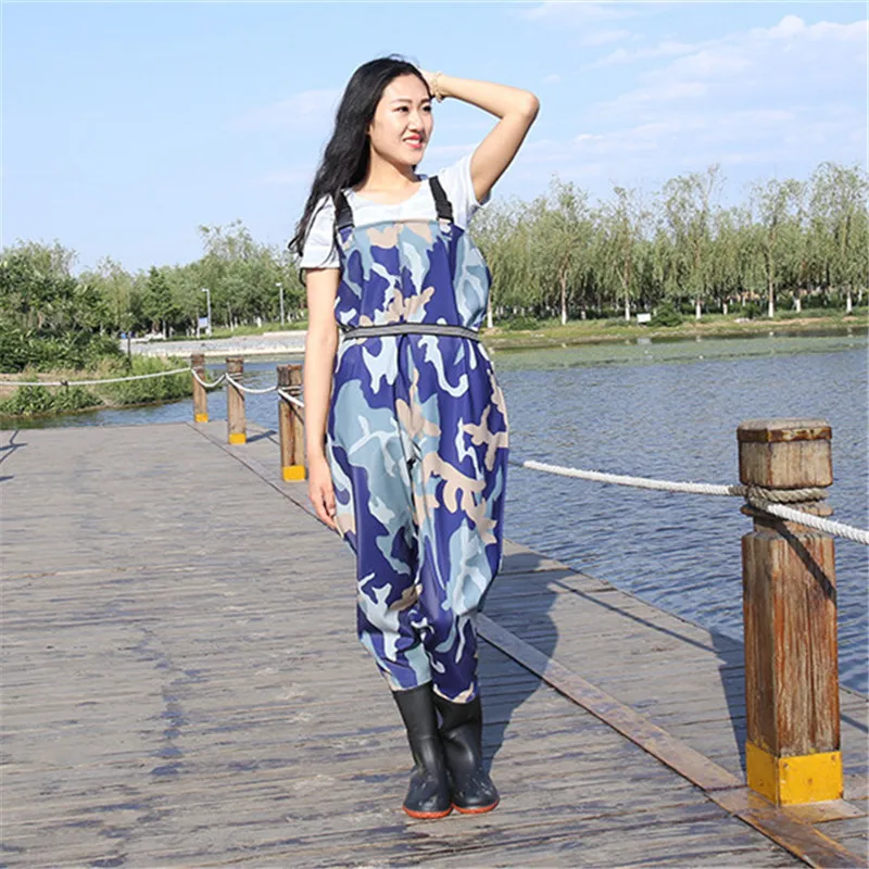 EU37-45-ropa de pesca antidesgaste, impermeable, con botas, para exteriores, caza, lavado de coches - imagen 4