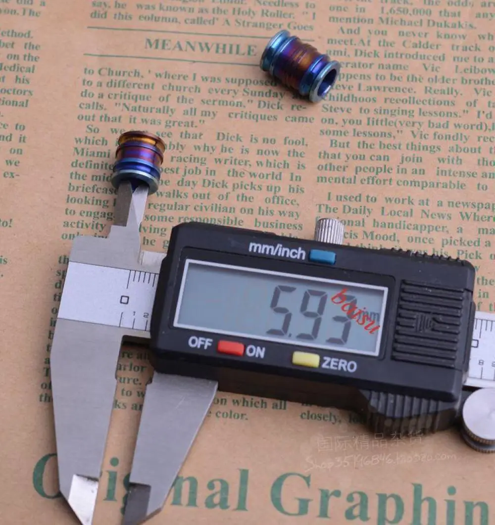 Colgante de cuerda de titanio con 2 cuchillos, colgante con hebilla de titanio, cuchillo redondo, bricolaje, paraguas, titanio - imagen 4