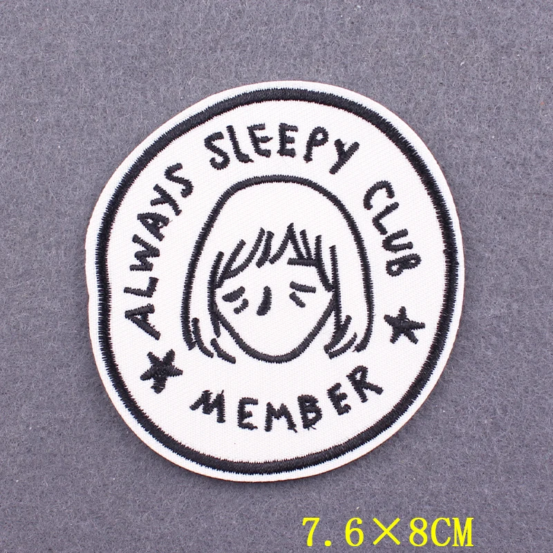 Parche con letras para planchar en la ropa, parches con eslogan DIY para calcomanías para ropa, insignias Punk, bordado, accesorio de rayas - imagen 3