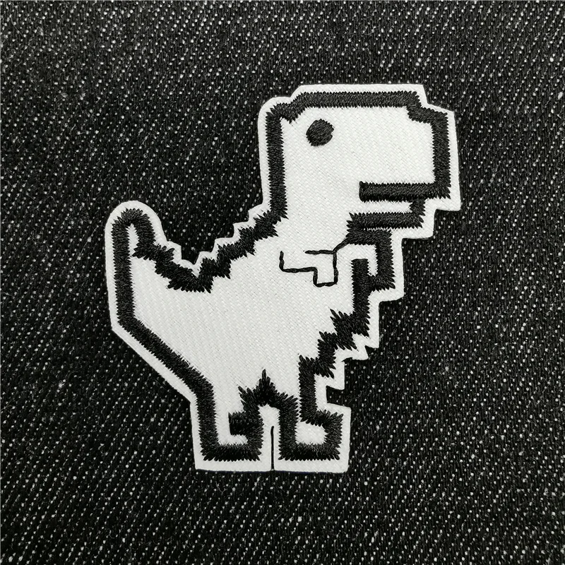 Parches bordados de pentagrama blanco y negro para chaqueta, parche del alfabeto, rayas de transferencia de hierro, apliques de letras, 46 estilos - imagen 5