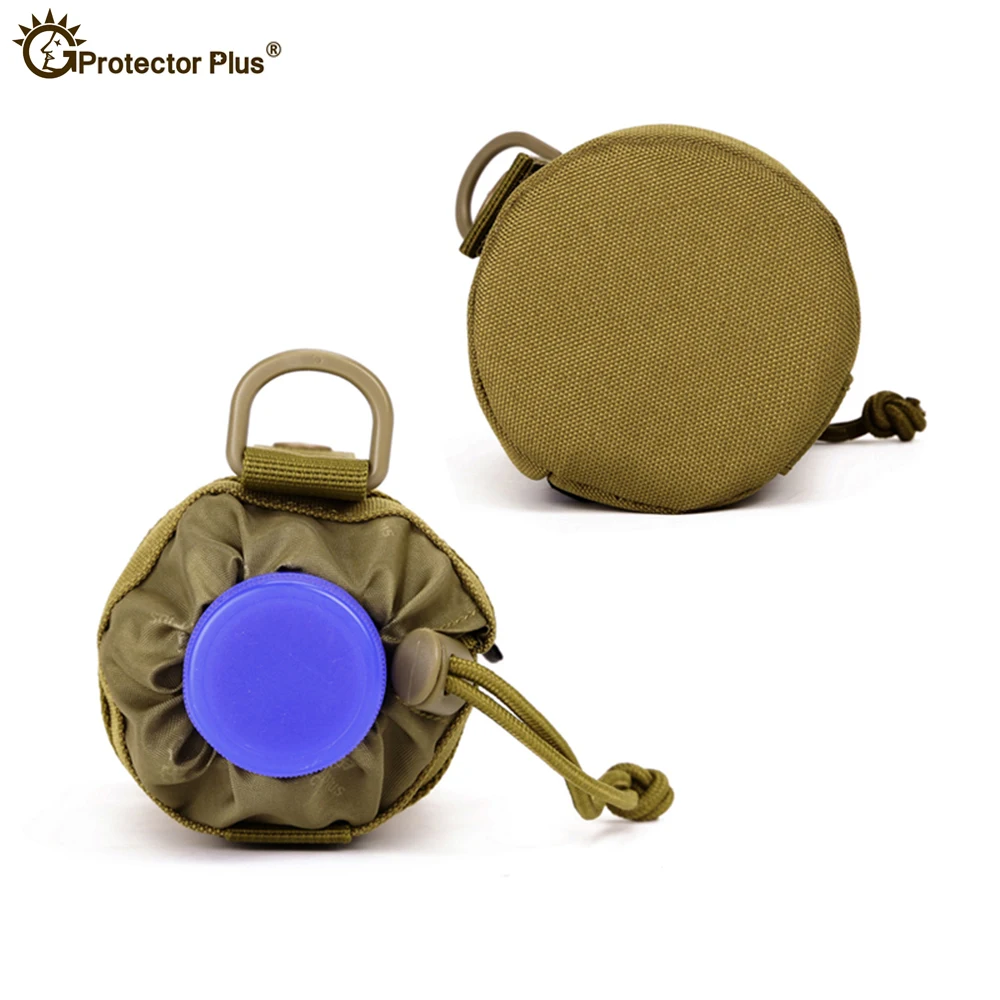 MOLLE System-botella de agua individual para hombre, bolsa de agua táctica de viaje para senderismo y Trekking, resistente al agua, para escalada, Ejército - imagen 4