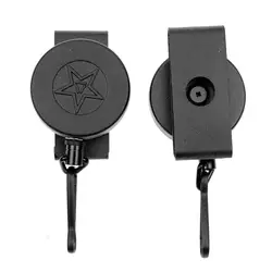 Llavero antirrobo retráctil cable de acero seguro con mosquetón