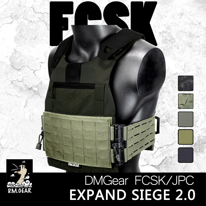 DMGear-chaleco táctico Ferro Fcsk Jpc, soporte de placa, accesorio de equipo de caza, liberación rápida, juego Don Doff, para exteriores - imagen 2