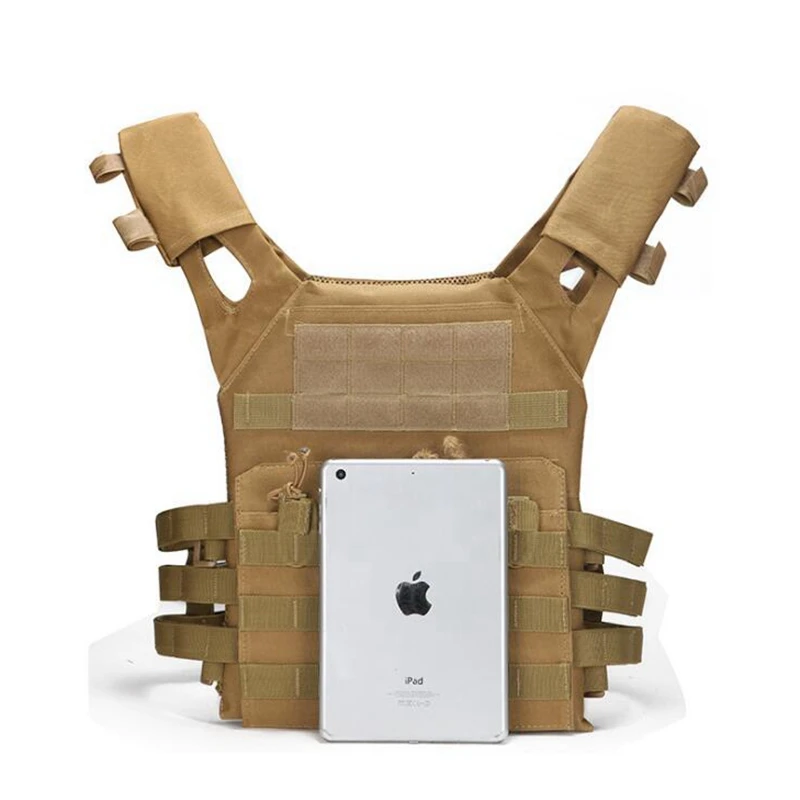 JPC-chaleco táctico Molle para hombre, protector de pecho, portador de placa para caza, Airsoft, Paintball CS, armadura al aire libre - imagen 5