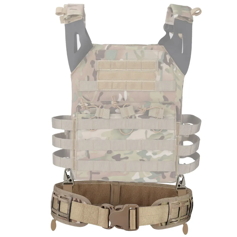 Cinturón táctico de carga Modular, Molle PALS, Delgado, liberación rápida, combate, Batalla, ejército, corte láser, accesorios de caza de nailon - imagen 3