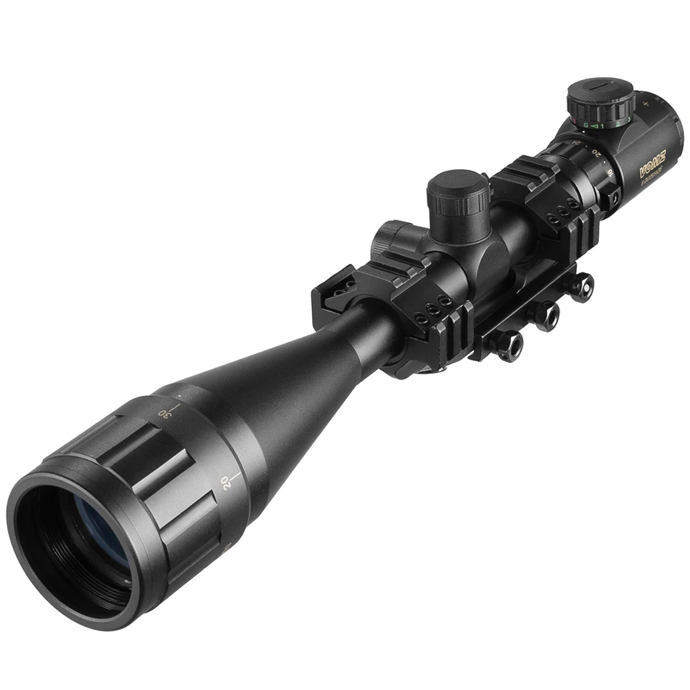 VOMZ 6-24x50 AOEG alcance telémetro Rifle alcance con holográfica 4 retícula vista punto rojo verde láser Combo Riflescope Ar15 - imagen 5