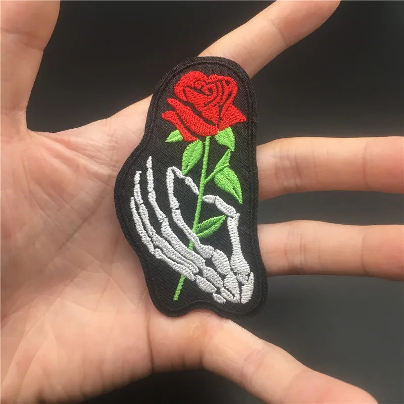 Parche de ropa Punk, tamaño: 8,5 cm 4,4 x, rayas para ropa, parches bordados, pegatinas para planchar para mochila, camiseta - imagen 4