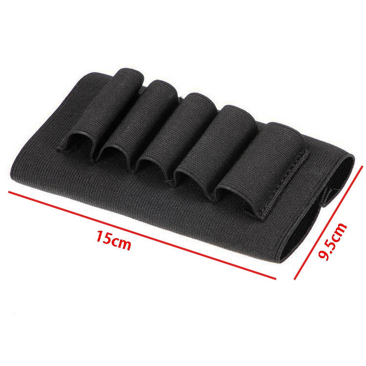 Rifle de escopeta, 5 conchas, carcasa de culata, 5 rondas, soporte de cartucho de calibre 12/20, bucles elásticos, cartucho de munición para Rifle Airsoft - imagen 2