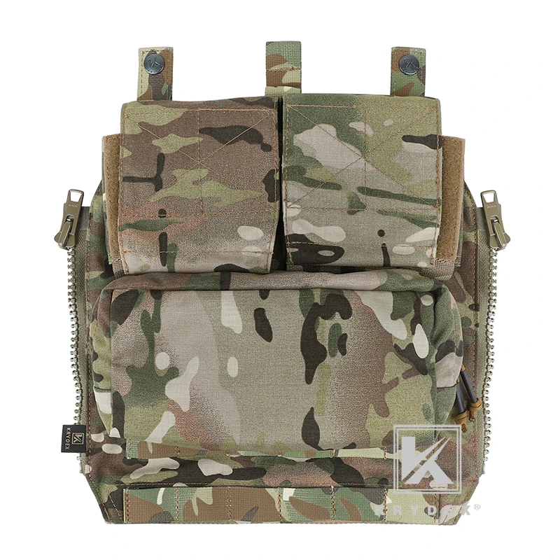KRYDEX-mochila táctica con cremallera, bolsa de Panel para CPC, NCPC, AVS, JPC 2,0, chaleco portador de agua, bolsa de combate para caza, Airsoft - imagen 4
