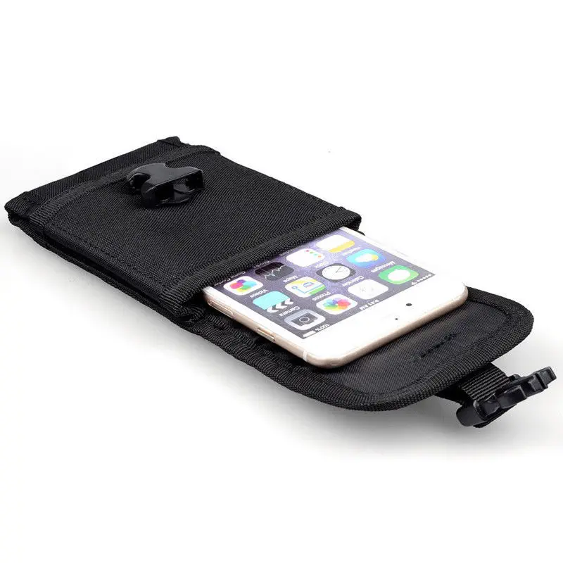 Bolsa táctica Molle para cinturón de teléfono, fundas para teléfono, conducción al aire libre, senderismo, caza, Camping, herramienta deportiva, riñonera, riñonera, mochila, equipo - imagen 5
