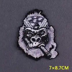 Parche termoadhesivo gorila biker para chaleco o chaqueta