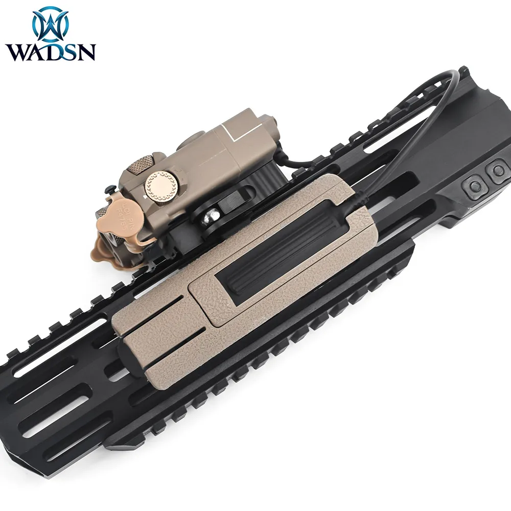 WADSN interruptor de Control de cola Original táctico PEQ DBAL, luz de arma Airsoft, accesorio de interruptor de presión de cinta DBAL A2/D2 - imagen 3