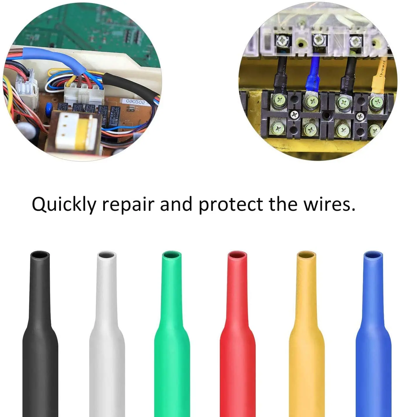 Juego de tubos termorretráctiles de poliolefina para unir cables, funda de aislamiento para hilo de cable, surtido de 164 unidades - imagen 5