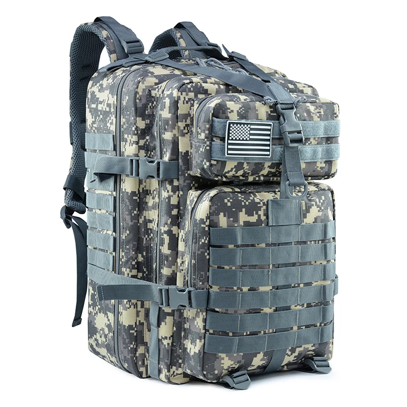 Equipo táctico Molle de gran capacidad de 45L, mochila militar de camuflaje para exteriores, mochilas para acampar, senderismo, caza, montañismo - imagen 5