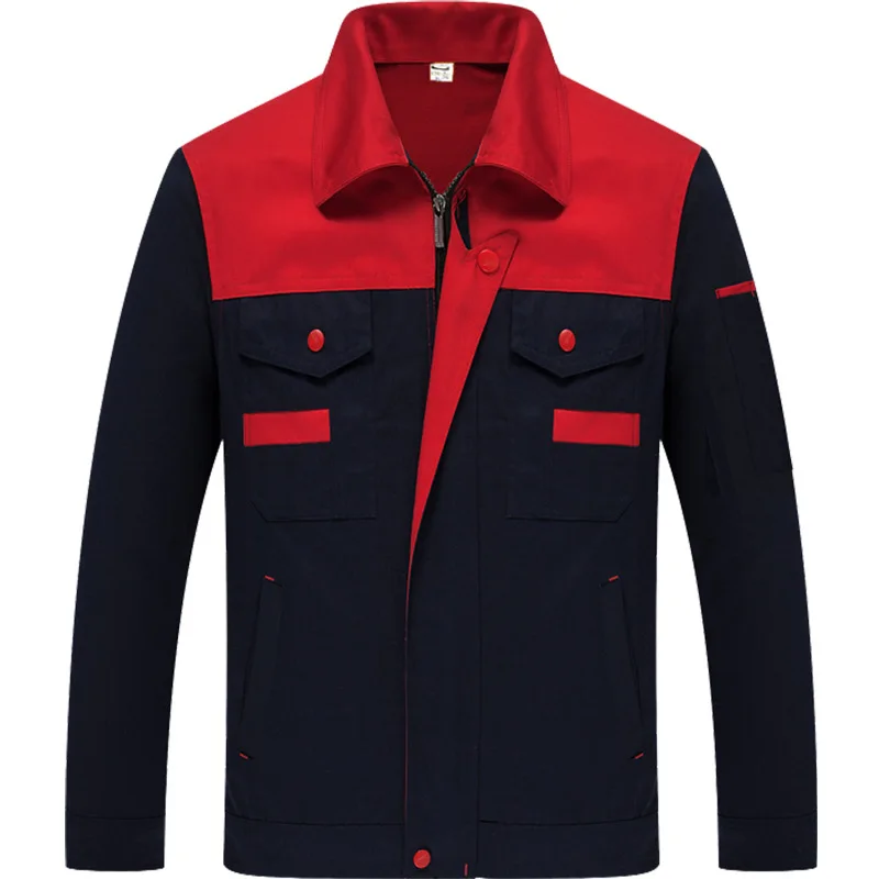 Mono de talla grande para hombre y mujer, ropa de trabajo de poliéster de manga larga para taller de soldadura y pulido, maquinaria de reparación de automóviles, otoño - imagen 5