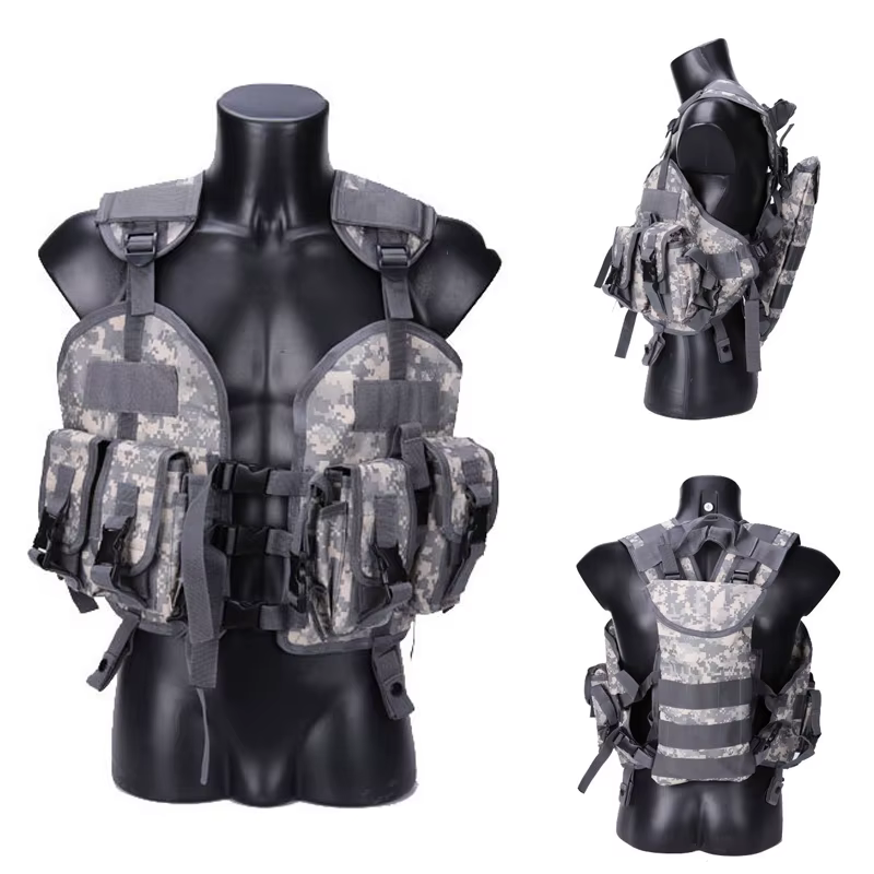 Chaleco táctico Airsoft de entrenamiento y caza - Camuflaje MOLLE - imagen 4